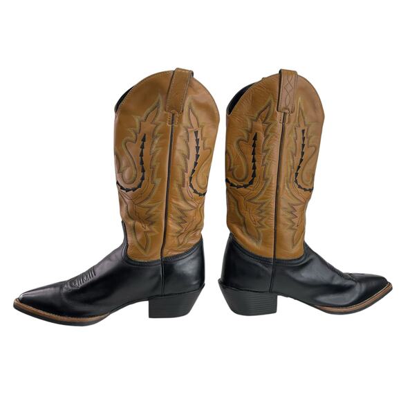 JUSTIN Womens Western Boots Brown Size 7.5 C Style L4968 - Picture 4 of 9